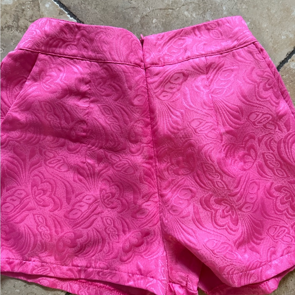 Pink Floral Women's Comp Dress with Shorts